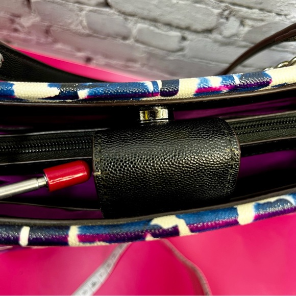 Anne Klein Handbag Colorful with Silver Chain Hardware - Picture 12 of 12